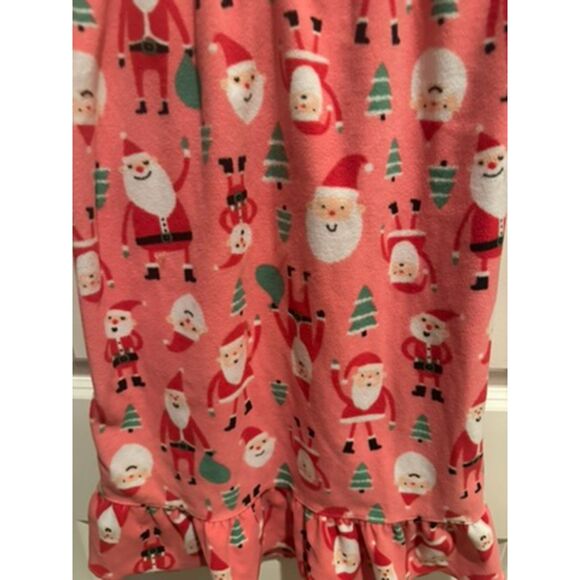 Carter's Girl Christmas Santa Clause Fleece Nightgown Size 6-7 - Picture 7 of 8